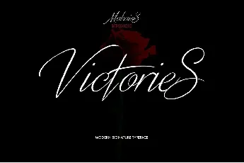 Victories Signature Free font