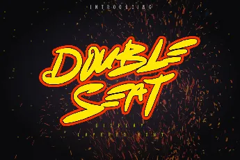 Double Seat Display Basics font