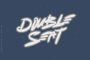 Double Seat Display Basics font