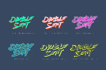 Double Seat Display Basics font