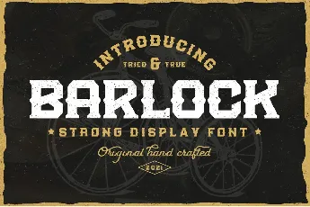 Barlock font