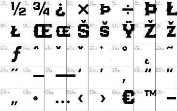 Barlock font