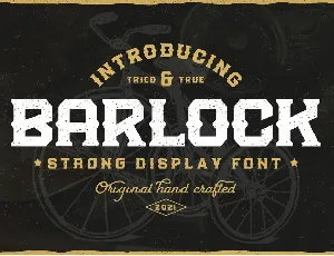 Barlock font