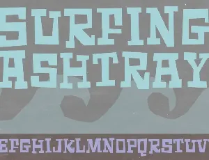 Surfing Ashtray DEMO font