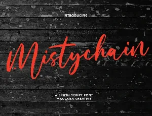 Mistychain font