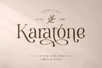 Karatone font