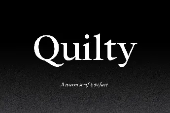 Quilty font