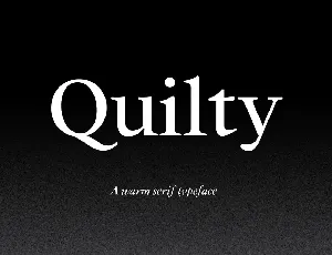 Quilty font