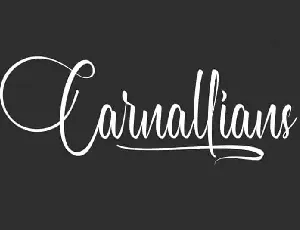 Carnallians Calligraphy font