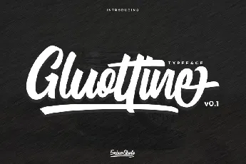 Gluottine Bold Script font