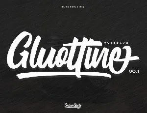 Gluottine Bold Script font