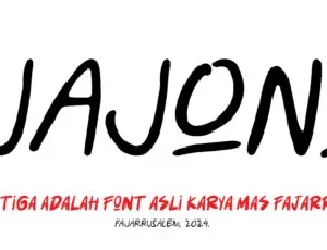 Jajon Display font