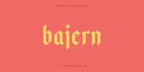 Bajern font