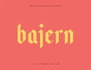 Bajern font