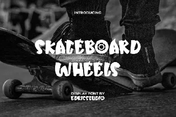 Skateboard Wheels font