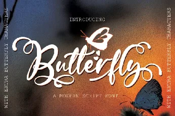 Butterfly font