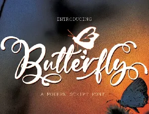 Butterfly font