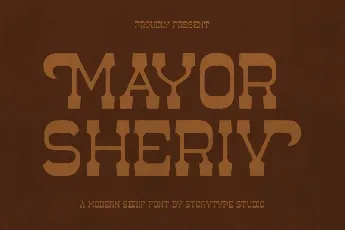 Mayor Sheriv font