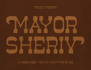 Mayor Sheriv font