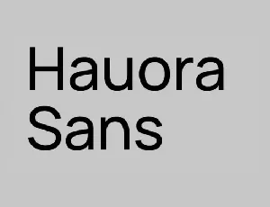 Hauora Family font