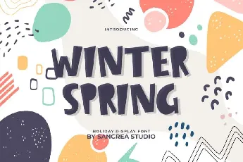 Winter Spring Display font