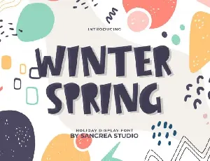 Winter Spring Display font