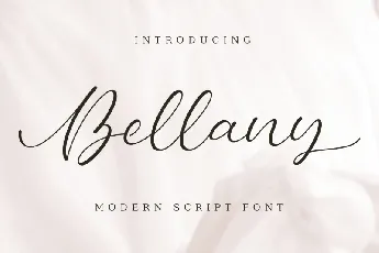 Bellany Modern Script font