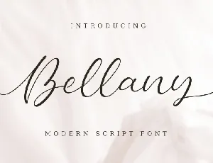Bellany Modern Script font