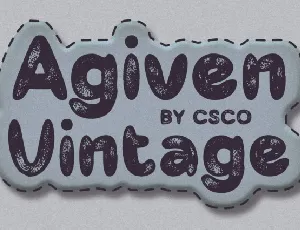 Agiven Vintage font