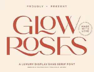 Glow Roses font