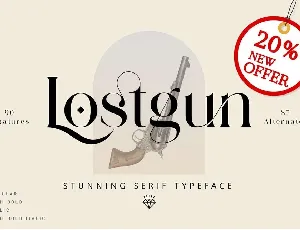 Lostgun font