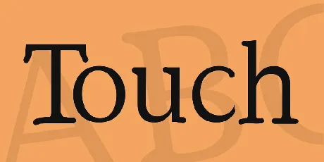 Touch font