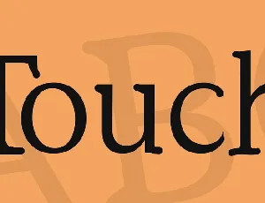 Touch font