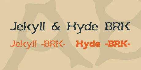 Jekyll & Hyde BRK font