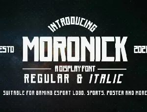 Moronick font