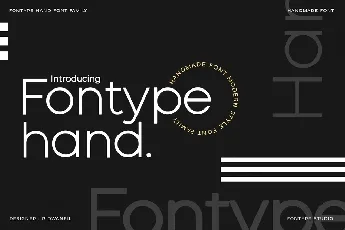 Fontype Hand font