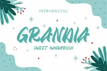 GRANDIA HANDBRUSH FONT