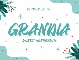 GRANDIA HANDBRUSH FONT