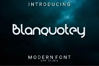 Blanquotey Display font