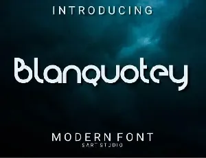 Blanquotey Display font