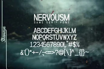 Nervousm Sans Serif font