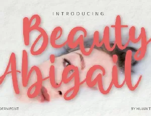 Beauty Abigail font