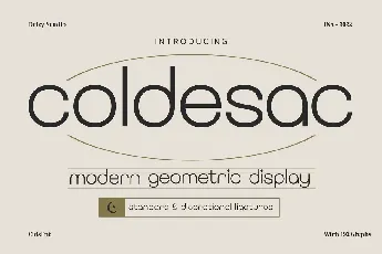 Coldesac font