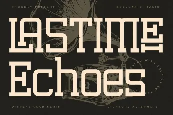 Lastime Echoes font