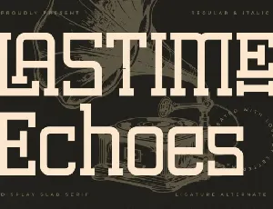 Lastime Echoes font