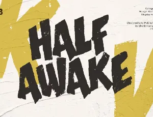 Half Awake font