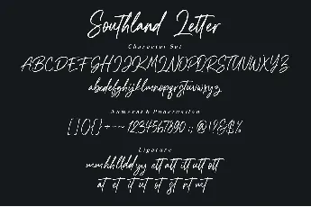 Southland Letter font