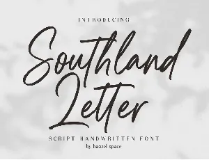 Southland Letter font