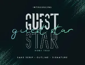 Guest Star Demo font