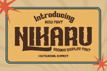 NIKARU font